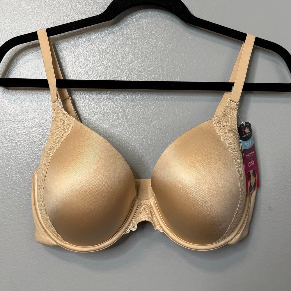 Maidenform Tan Love the Lift Natural Boost Demi Underwire Push Up Bra NEW 36D
